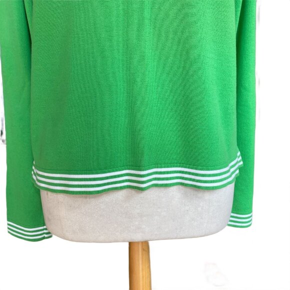 Vintage Polo Jeans Co Ralph Lauren Sweater Wm Green American Flag Preppy Y2K-XL - Picture 5 of 12
